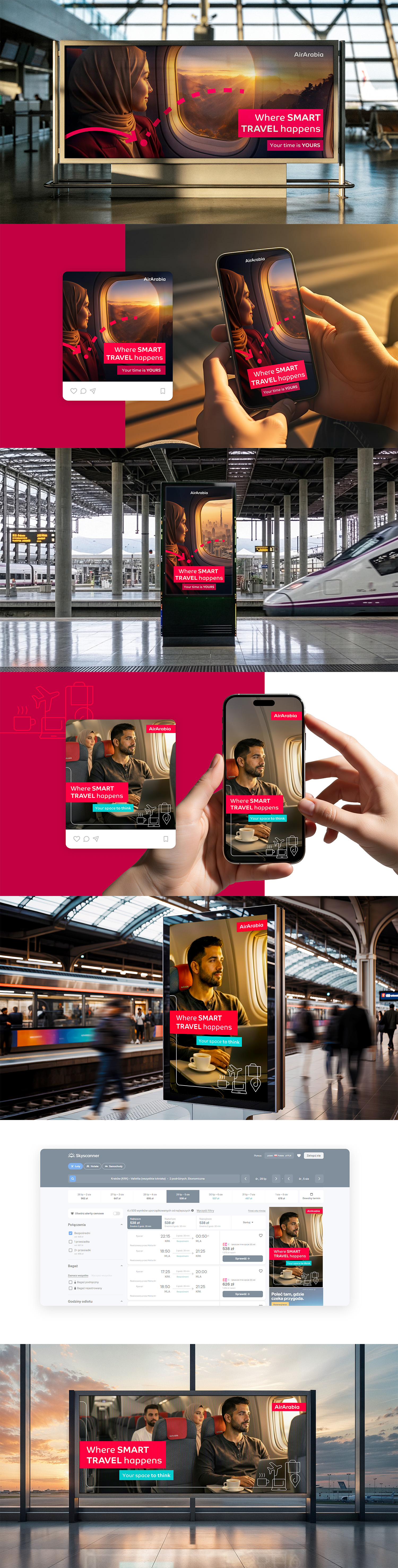 AirArabia - Koncepcja graficzna